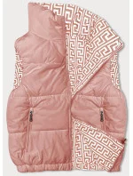 Dámske krátke tričko bez goliera ružové (16M9092-51)