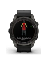 Hodinky Garmin Fenix 7S Pro 42mm Sapphire Solar šedé titánové DLC s čiernym remienkom Hodinky Garmin Fenix 7S Pro 42mm Sapphire Solar šedé titánové DLC s čiernym remienkom