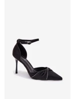 Podpatky s krystaly Černá model 21788368 - Boto