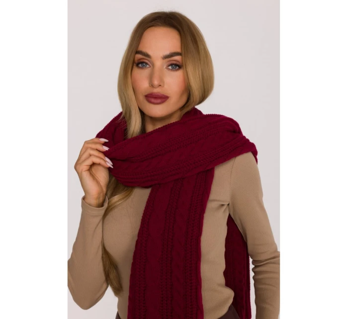 model 21417270 Pletená šála bordó - Moe