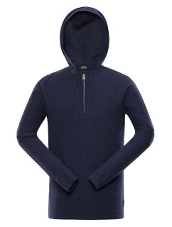 Pánsky sveter s kapucňou NAX POLIN mood indigo