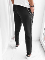 Pánske ležérne nohavice čierne Dstreet UX4002
