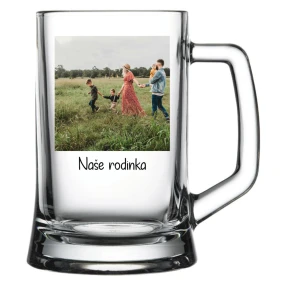 Personalizovaná pivní sklenice s fotografií 