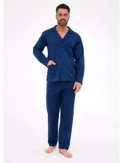 Cornette pyžamo 114/79 long/r 3XL-5XL pánske rozopnuté