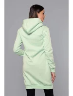 Dlhá tepláková mikina v pistáciovej farbe (YS10005-39) Dlhá tepláková mikina v pistáciovej farbe (YS10005-39)