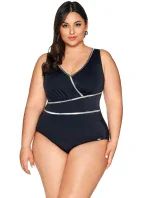 Dámske jednodielne plavky 62 čierne - AVA