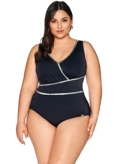 Dámske jednodielne plavky 62 čierne - AVA