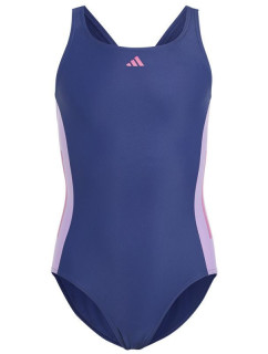 Dievčenské juniorské plavky Cut 3 Stripes IC4728 - Adidas