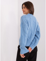 Sweter AT SW 0146.10P jasny niebieski