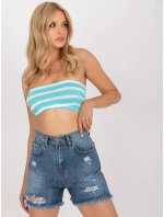 Šortky RO SN model 17363203 tmavě modrá - FPrice Šortky RO SN model 17363203 tmavě modrá - FPrice