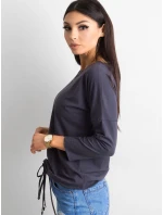 Bluzka RV BZ model 21717593 grafitowy - FPrice Bluzka RV BZ model 21717593 grafitowy - FPrice