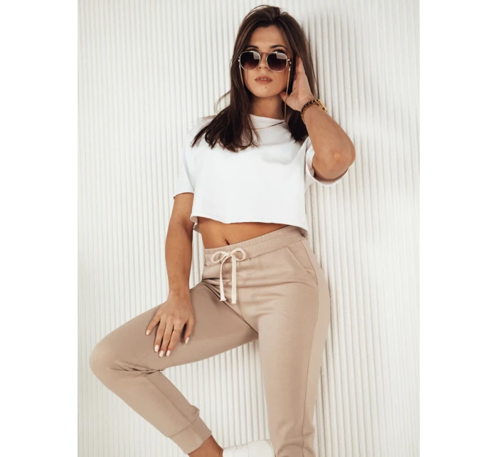 Dámské tepláky béžové Dstreet model 21972381 - FashionStreet