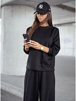 Dámska tepláková súprava „Masełko“, čierna, FashionStreet AY1210 Dámska tepláková súprava „Masełko“, čierna, FashionStreet AY1210