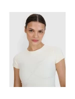 Dámske rýchloschnúce tričko na jogu a pilates 4F 4FWSS25TFTSF1270-11S Dámske rýchloschnúce tričko na jogu a pilates 4F 4FWSS25TFTSF1270-11S