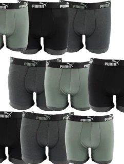 Puma pánske boxerky 9-Pack čierna šedá khaki pohodlná bavlna