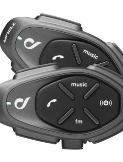 Intercom INTERPHONE TOUR HD pre motocykle, sada pre 2 prilby