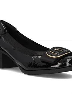 Čierne lakované lodičky Filippo DP6960