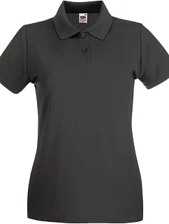 Fruit of the Loom Lady-Fit Premium Polo Dámske piqué polo 16.3030 svetlo grafitová