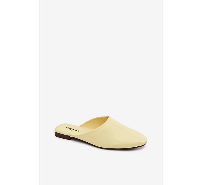 Dámské z imitace kůže Ploché Žluté model 22102949 - Boto Dámské z imitace kůže Ploché Žluté model 22102949 - Boto