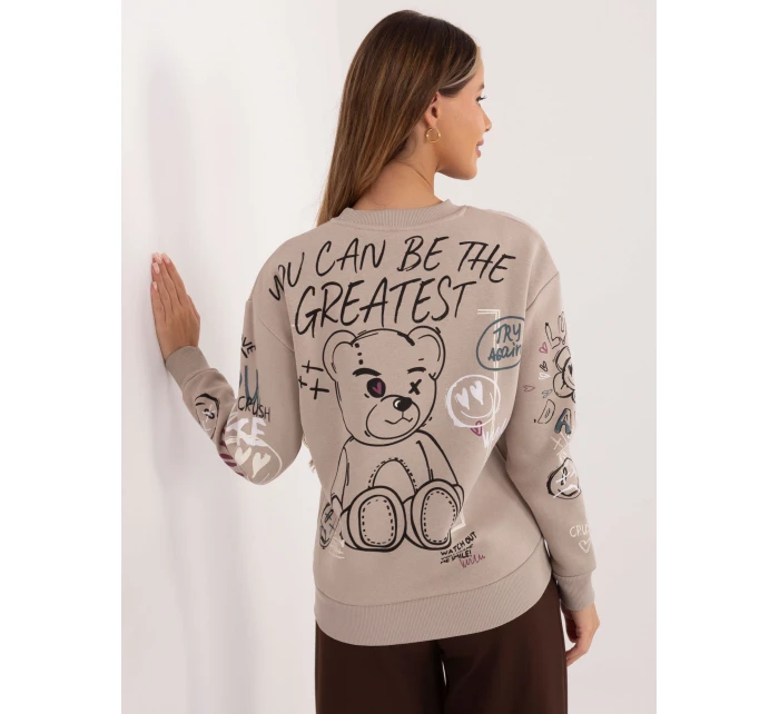 Bluza model 21801799 beżowy - FPrice Bluza model 21801799 beżowy - FPrice