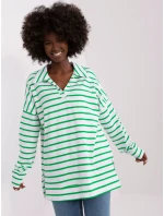 Blúzka LK BZ 509314.83 biela a zelená Blúzka LK BZ 509314.83 biela a zelená