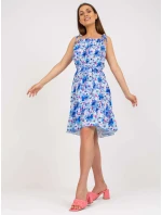 Šaty WN SK 0806 3.22 biele a modré Šaty WN SK 0806 3.22 biele a modré