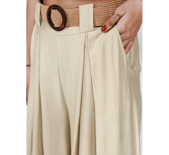 Dámské kalhoty beige model 21989291 - Dstreet