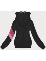 Čierna dámska mikina s kapucňou (2301)