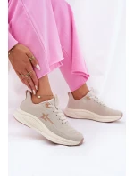 Buty Sportowe Sneakersy Damskie Big Star RR274A145 HI-POLY SYSTEM Beżowe Buty Sportowe Sneakersy Damskie Big Star RR274A145 HI-POLY SYSTEM Beżowe