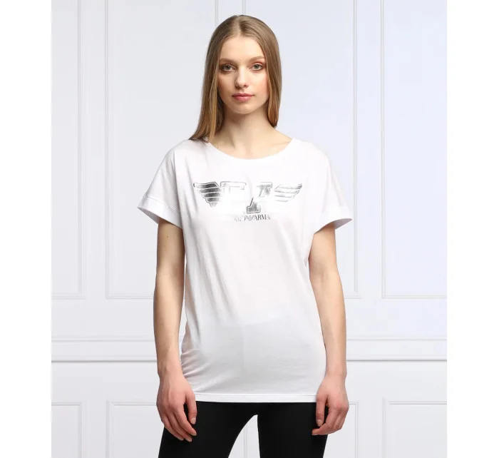 Dámske tričko s krátkym rukávom - 164340 2R255 000110 - biela - Emporio Armani