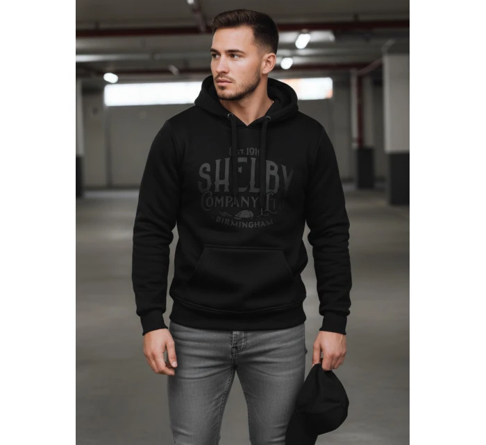 Pánská zateplená mikina s kapucí černá Dstreet model 21992999 - FashionStreet