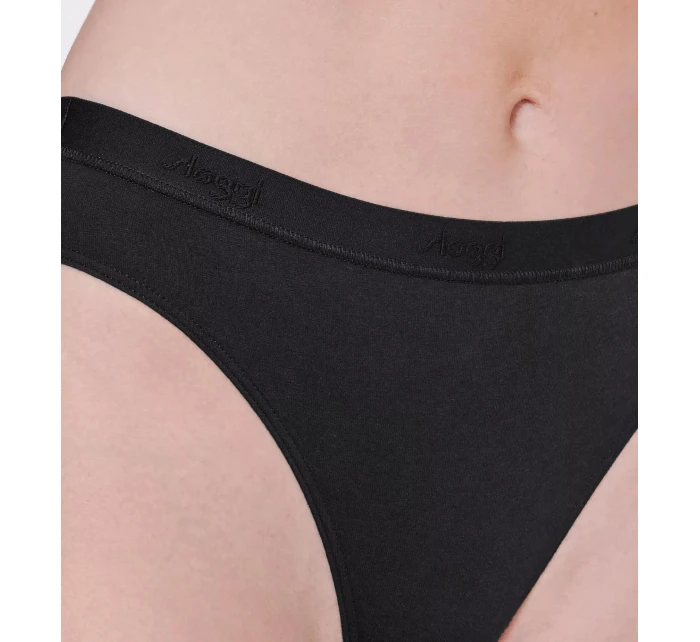 Dámske nohavičky GO Casual High leg 2P - BLACK - black 0004 - SLOGGI Dámske nohavičky GO Casual High leg 2P - BLACK - black 0004 - SLOGGI