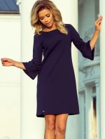 Tmavo modré šaty s čipkou model 6323925