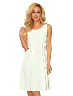 VICTORIA Dámské trapézové šaty v barvě ecru model 21767684 - numoco