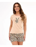 Cornette 628/466 Bunnies 3 cr/r S-2XL dámske pyžamo Cornette 628/466 Bunnies 3 cr/r S-2XL dámske pyžamo