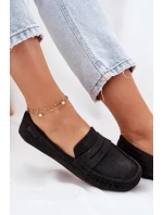 Zamszowe Mokasyny Damskie Big Star RR274948 Czarne