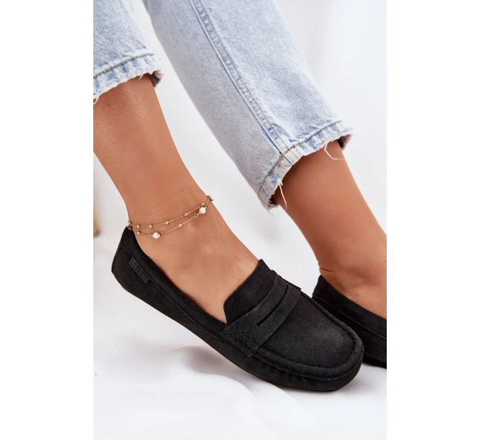 Zamszowe Mokasyny Damskie Big Star RR274948 Czarne
