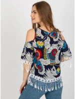 Bluzka AT BZ model 18605196 granatowy - FPrice Bluzka AT BZ model 18605196 granatowy - FPrice