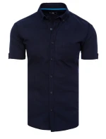 Pánská košile s krátkým rukávem tmavě modrá Dstreet model 21969045 - FashionStreet
