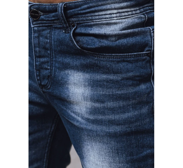 Pánske tmavomodré džínsové nohavice FashionStreet UX4227