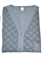 Pánske rozopínacie pyžamo Gucio 298 dł/r 3XL