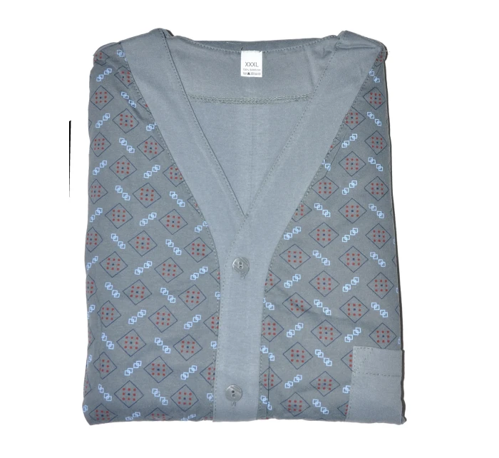 Pánske rozopínacie pyžamo Gucio 298 dł/r 3XL