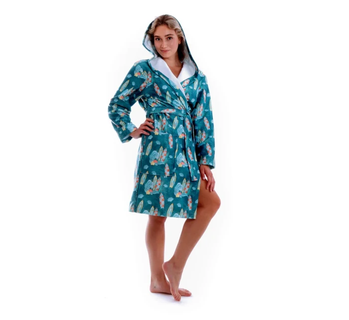 Dámsky župan 3151 Oahu s kapucňou - Vestis