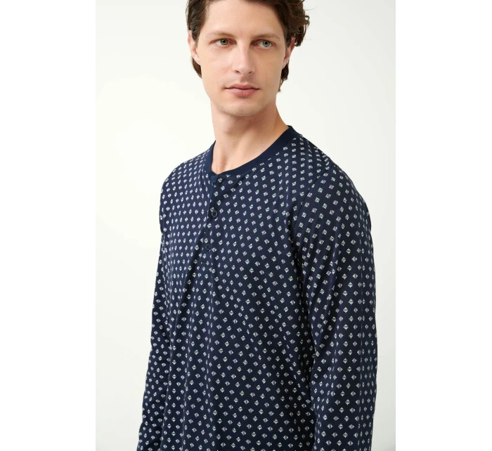 Klasické pánské pyžamo s potiskem model 20517223 - Vamp