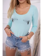 model 18746490 body s potiskem pistole mint - K-Fashion