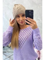 Dámská čepice Kalina model 21798585 tmavě béžová - K-Fashion