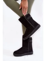 Damskie Wysokie Śniegowce Big Star KK274618 Czarne Damskie Wysokie Śniegowce Big Star KK274618 Czarne