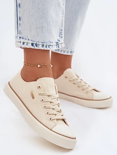 Dámské nízké tenisky Big Star model 22069453 Béžové - Big Star Shoes
