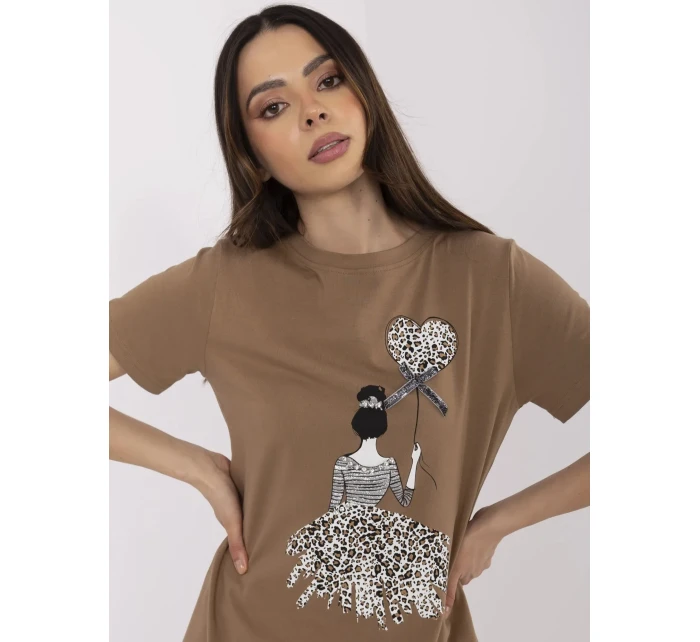 Blúzka CLM BZ 1702.89 svetlohnedá