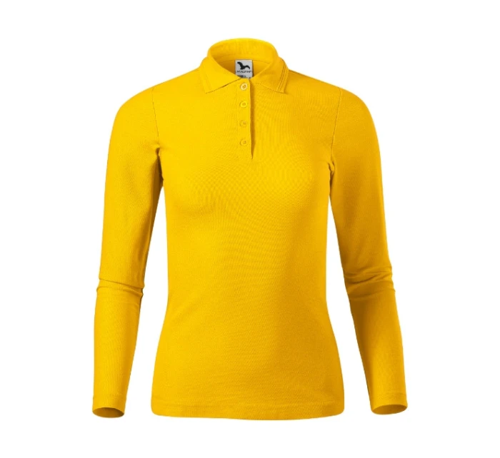 Polokošeľa Pique Polo LS žltá